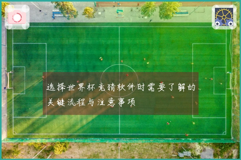 选择世界杯竞猜软件时需要了解的关键流程与注意事项